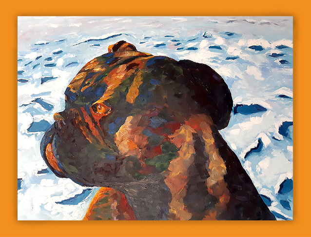 Mitarbeiter mit Utensilien