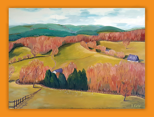 Mitarbeiter mit Utensilien