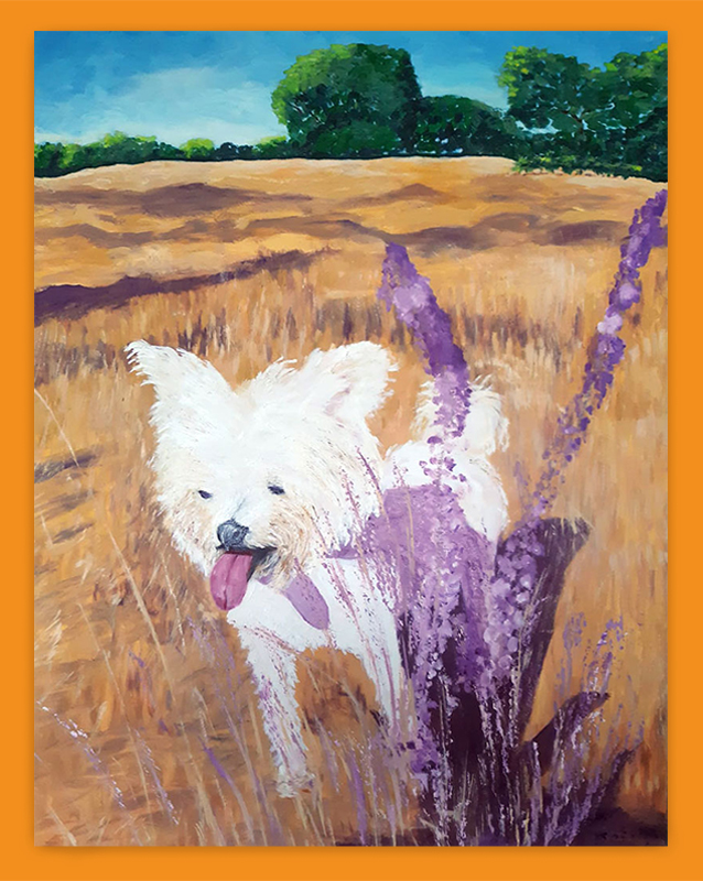 Mitarbeiter mit Utensilien