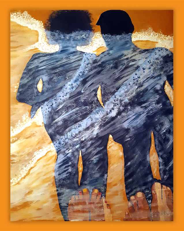 Mitarbeiter mit Utensilien